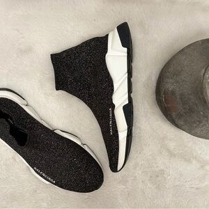 BALENCIAGA Sparkle Speed Sock Sneakers